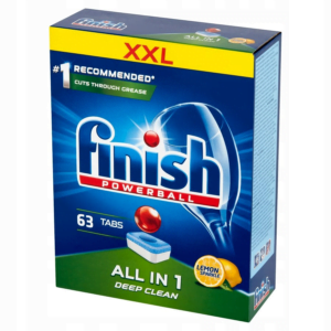 Таблетки для посудомийної машини Finish all in 1 63шт Lemon