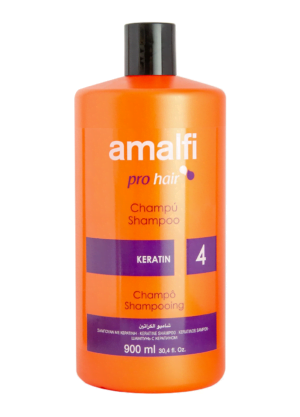Професійний шампунь Amalfi Keratin 900 ml оранжевий (9/ящ) 8414227659484