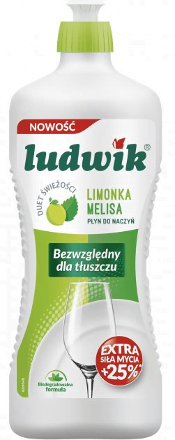 Засіб для миття посуди Ludwik Limonka -Melisa 900мл лайм-меліса (12/ящ)