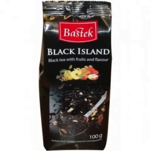 Заварний листковий чорний чай Bastek Black Island 100 г з фруктами (14/ящ)
