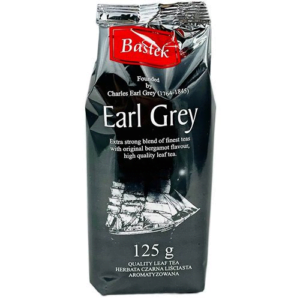 Заварний листковий чорний чай BastekEarl Grey 125 г з бергамотом (12/ящ)