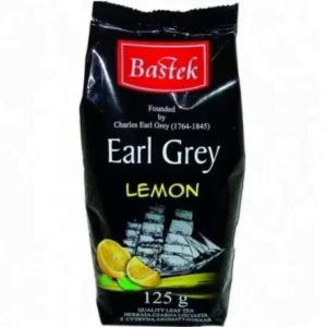 Заварний листковий чорний чай BastekEarl Grey 125 г з бергамотом та лимоном (12/ящ)