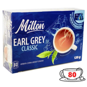 Чорний чай Milton Earl Grey Classic 80 пакетиків