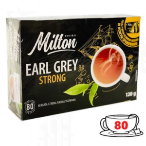Чорний чай Milton Earl Grey Strong 80 пакетиків