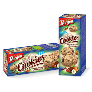 Печиво Cookies Bergen Hazzelnut 135g