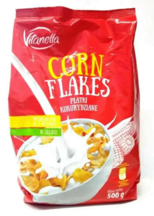 Сухий сніданок кукурудзяний Vitanella Corn Flakes 500г.