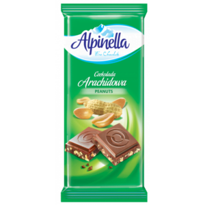 Шоколадка Alpinella 90г арахісова (21/ящ)