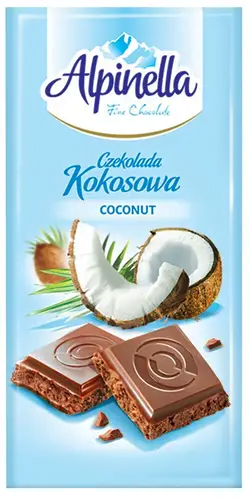 Шоколадка Alpinella 100г кокос (21/ящ)