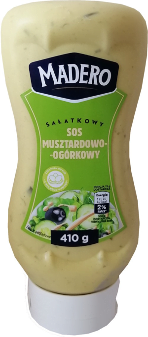 Соус салатний Madero  musztardowo ogórkowy 410g.