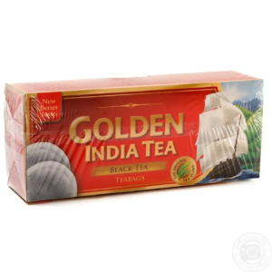 Чорний чай в пакетах Golden Indian Tea 100 пакетів (10/ящ)
