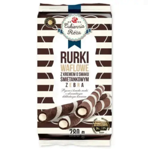 Трубочки з вершковою начинкою Rurki zebra 280г